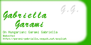 gabriella garami business card